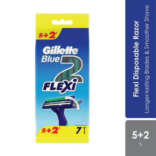 gillette-blue-2-flexi-5s2s-disposal-razor-longer-lasting-blades-smoother-shave