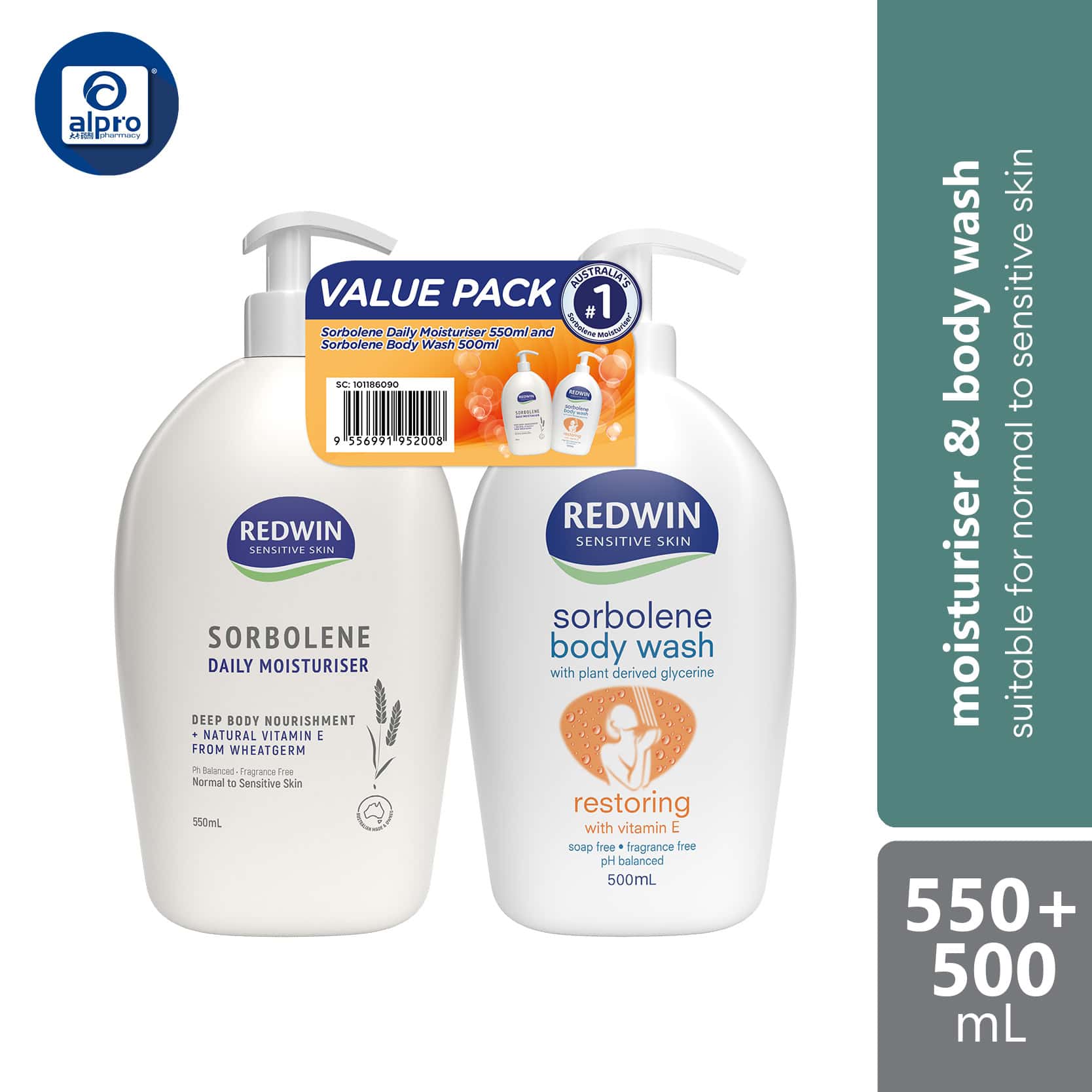 redwin-sensitive-skin-sorbolene-body-wash-daily-moisturiser-500ml-restoring-nature-locks-in-moisture