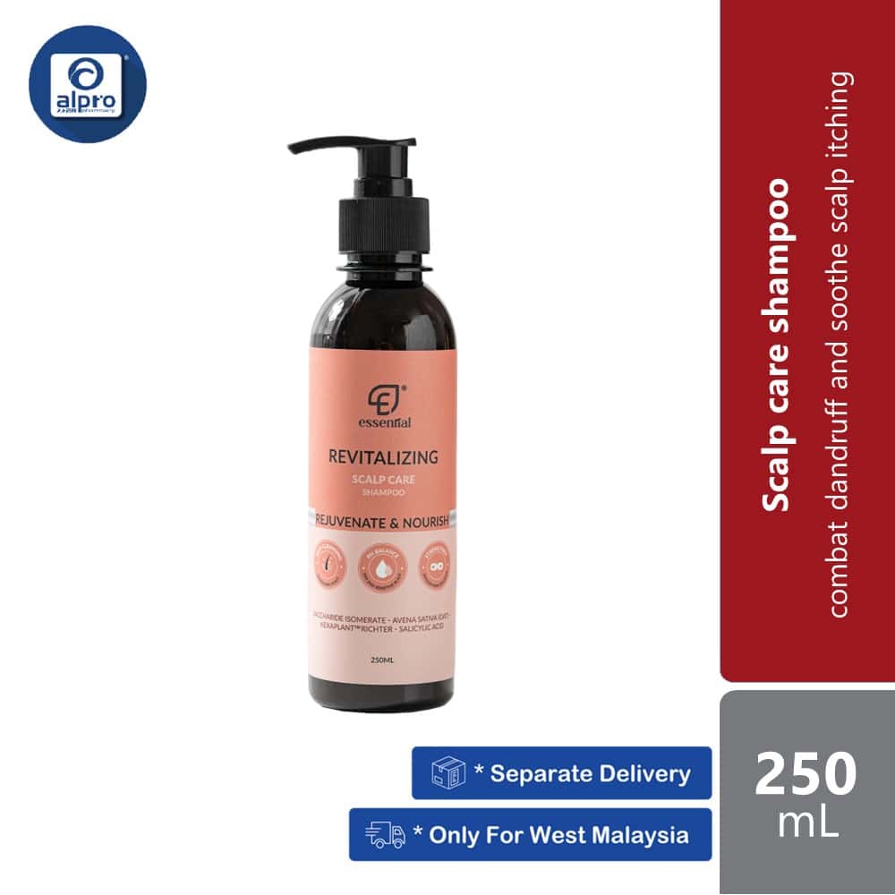 essential-revitalising-scalp-shampoo-250ml-for-itching-hair-loss-scalp-acne-dandruff-dryness