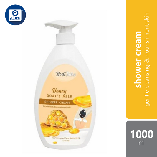boditalks-goats-milk-shower-cream-honey-1000ml-nourishes-and-moisturizes-the-skin