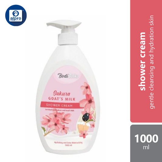 boditalks-goats-milk-shower-cream-sakura-1000ml-to-soothes-hydrates-and-moisturizes-the-skin