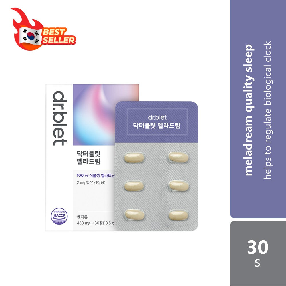 Dr.Blet Meladream (Melatonin) 450mg ×30s | Helps to Regulate Biological Clock
