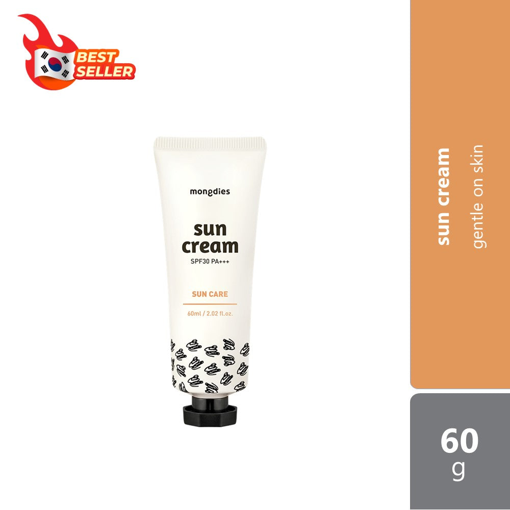 mongdies Excellent Sun Cream SPF30 PA+++ 60g | Gentle Sunscreen Cream