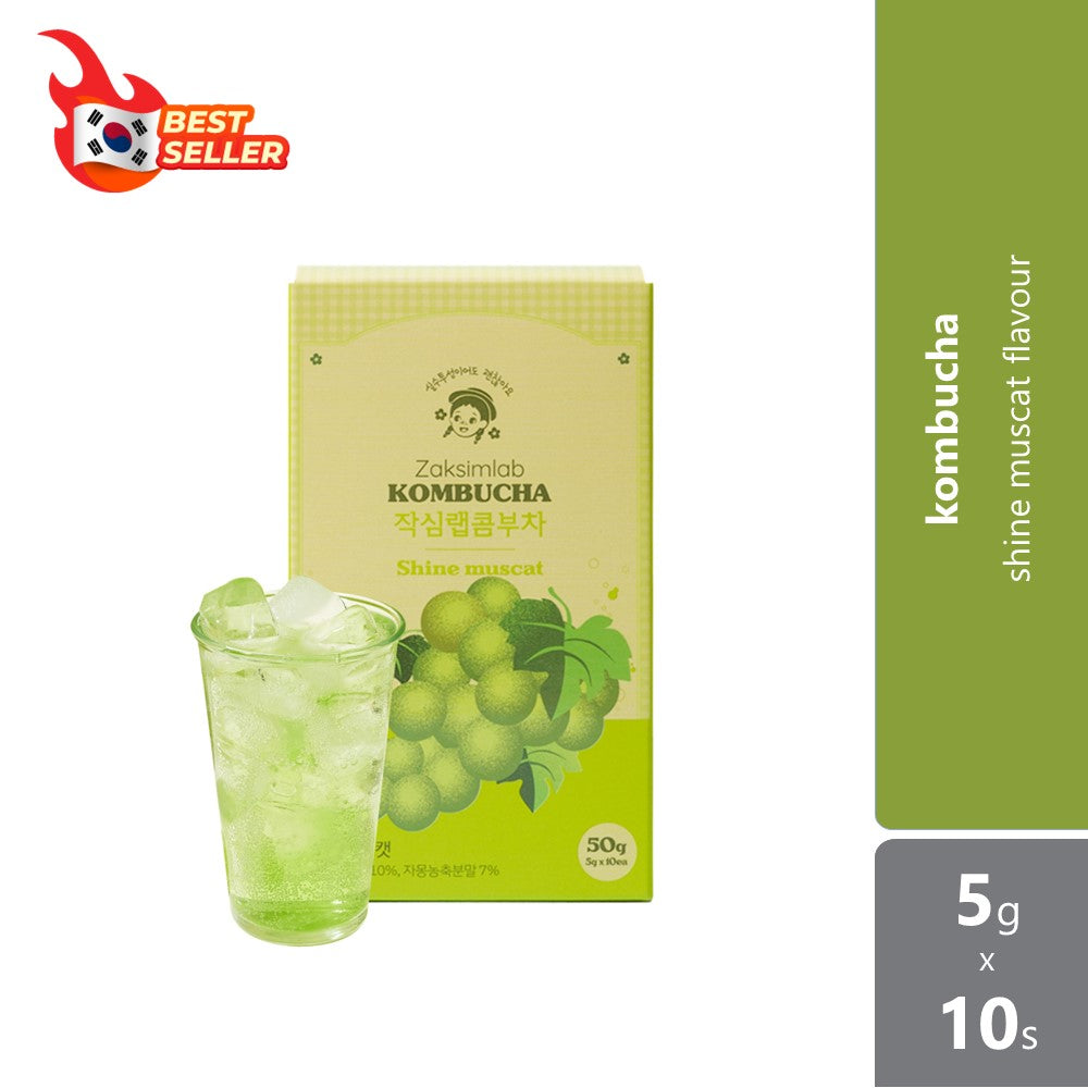 Zaksimlab Kombucha - Shine Muscat Flavor 5g ×10s | Rich Kombucha Flavour
