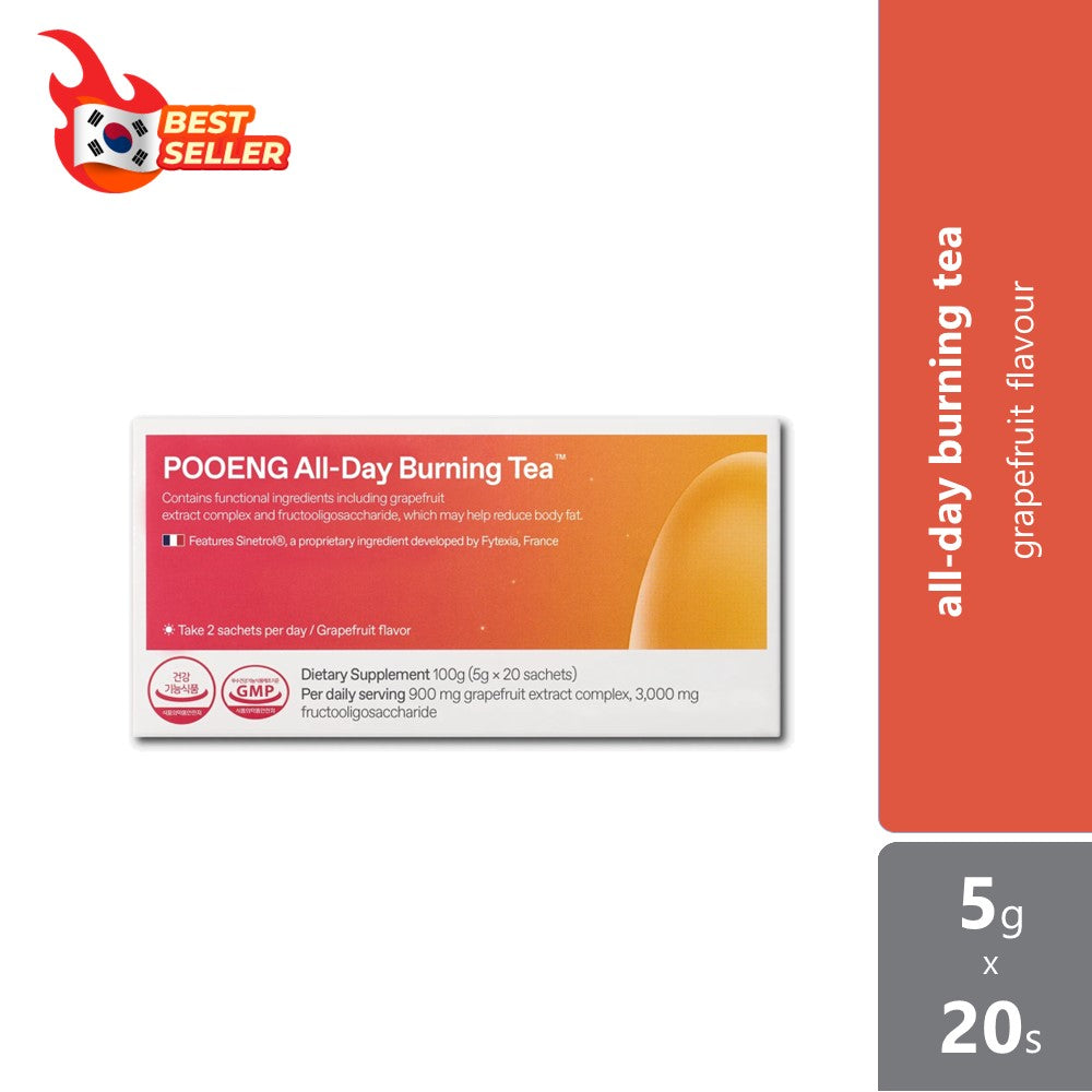 Pooeng All Day Burning Tea 5g ×20s | Optimal For Daily Weight Control