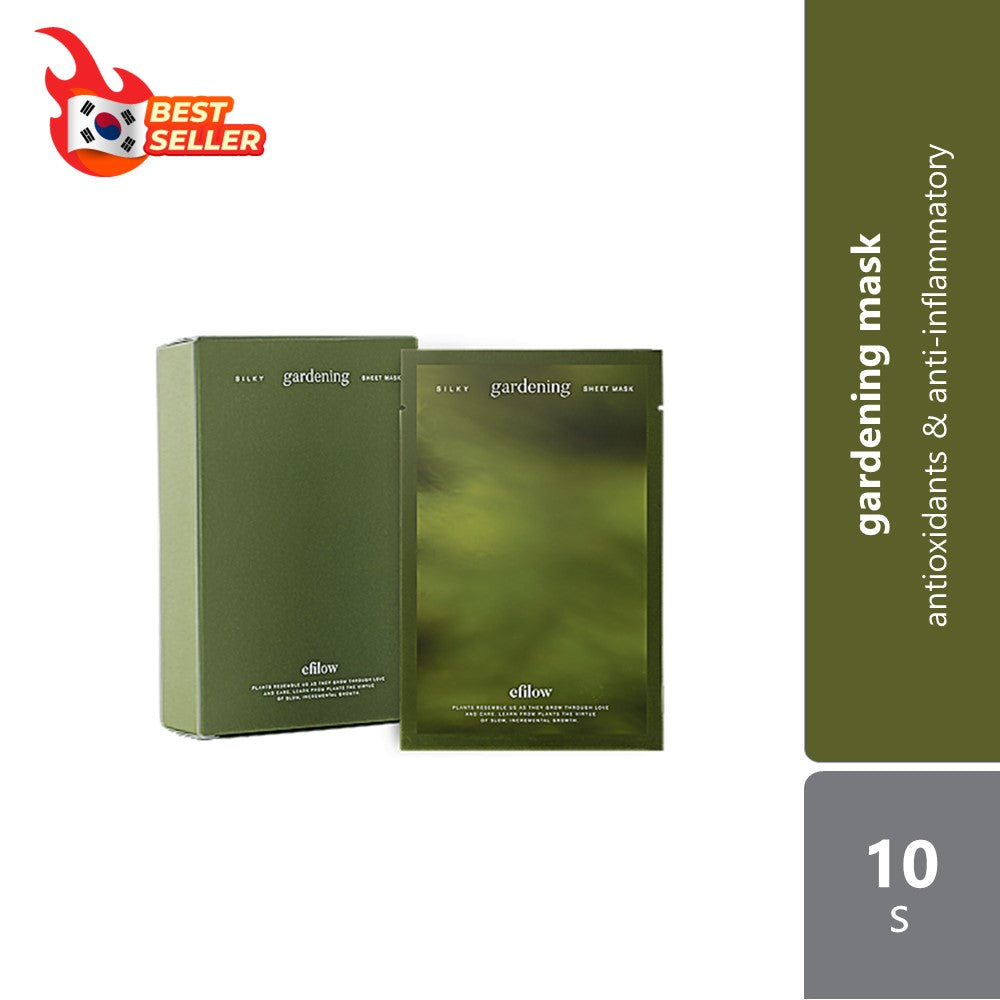 efilow Smoothing Gardening Sheet Mask 10s | Antioxidants & Anti-Inflammatory