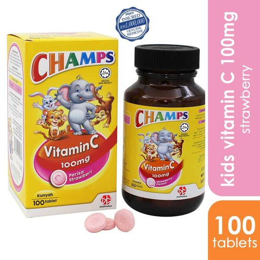 champs-chewable-vitamin-c-100mg-strawberry-100s