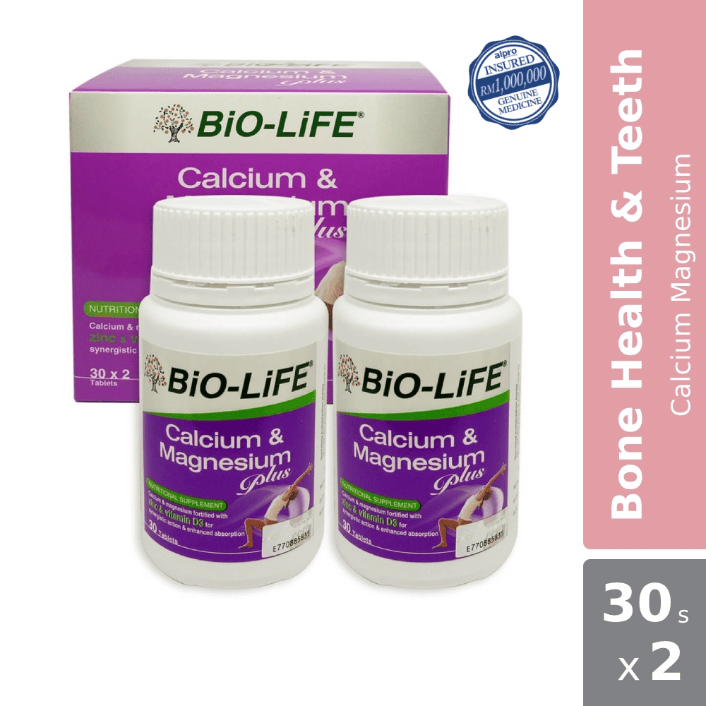bio-life-calcium-magnesium-plus-2-x-30s