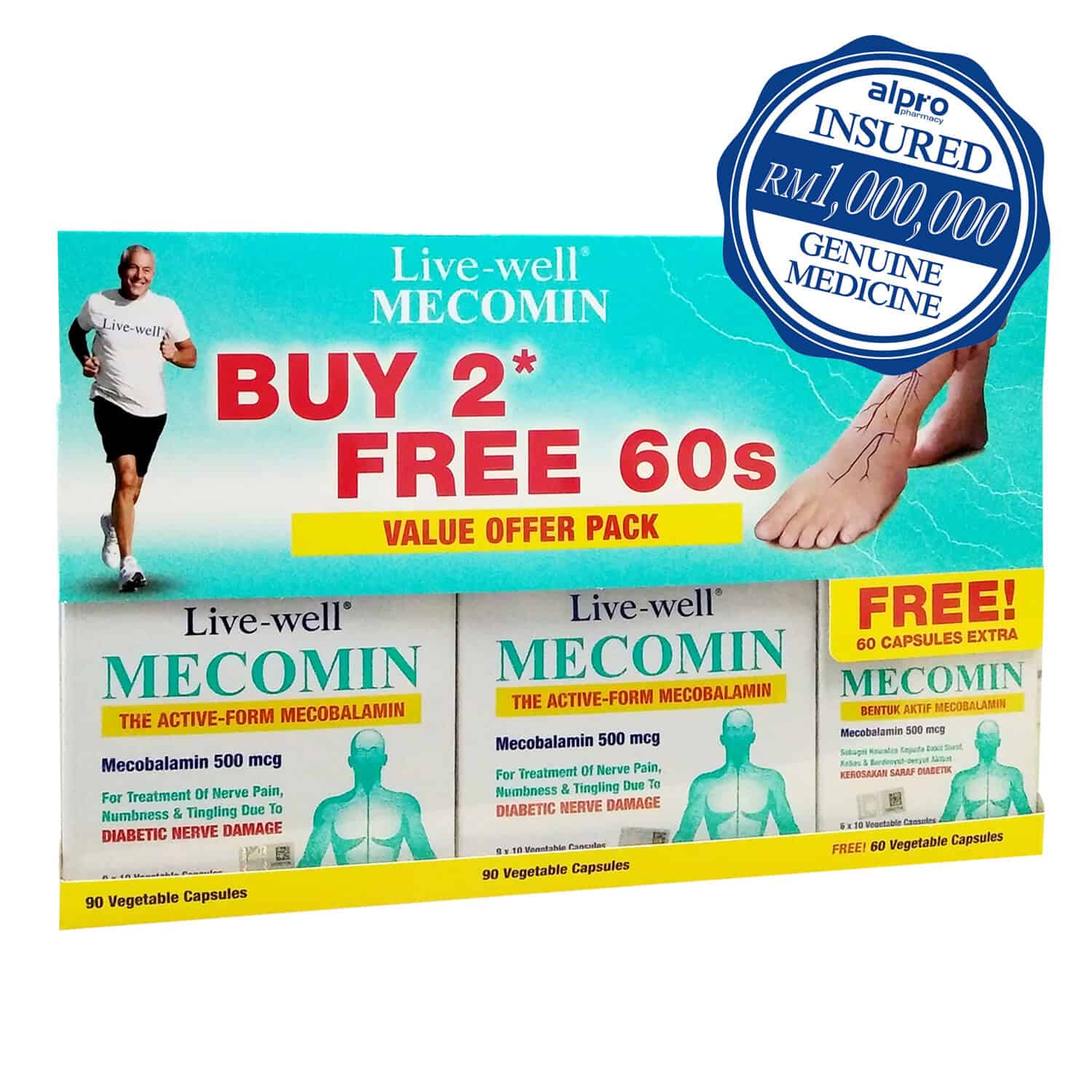 live-well-mecomin-500mcg-2-x-90s