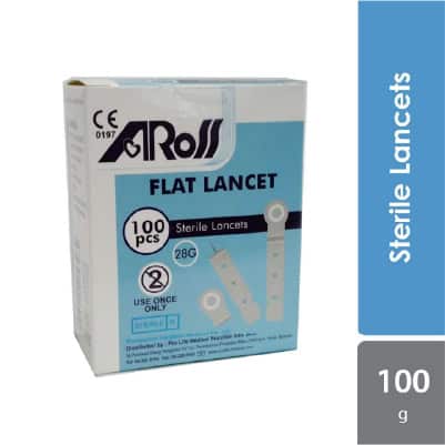 aross-flat-sterile-lancets-28g-100s