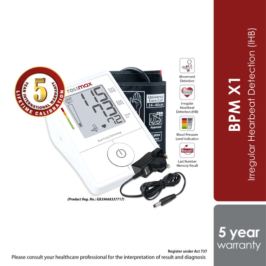 rossmax-x1-blood-pressure-monitor-free-adapter