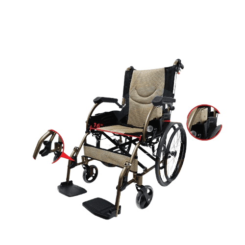 prolife-aluminium-light-weight-wheelchair-gold-canvas-wpl-863laj-c100