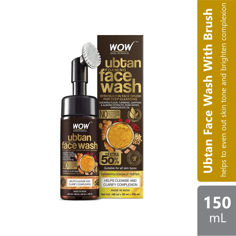 wow-skin-science-ubtan-face-wash-with-brush-150ml