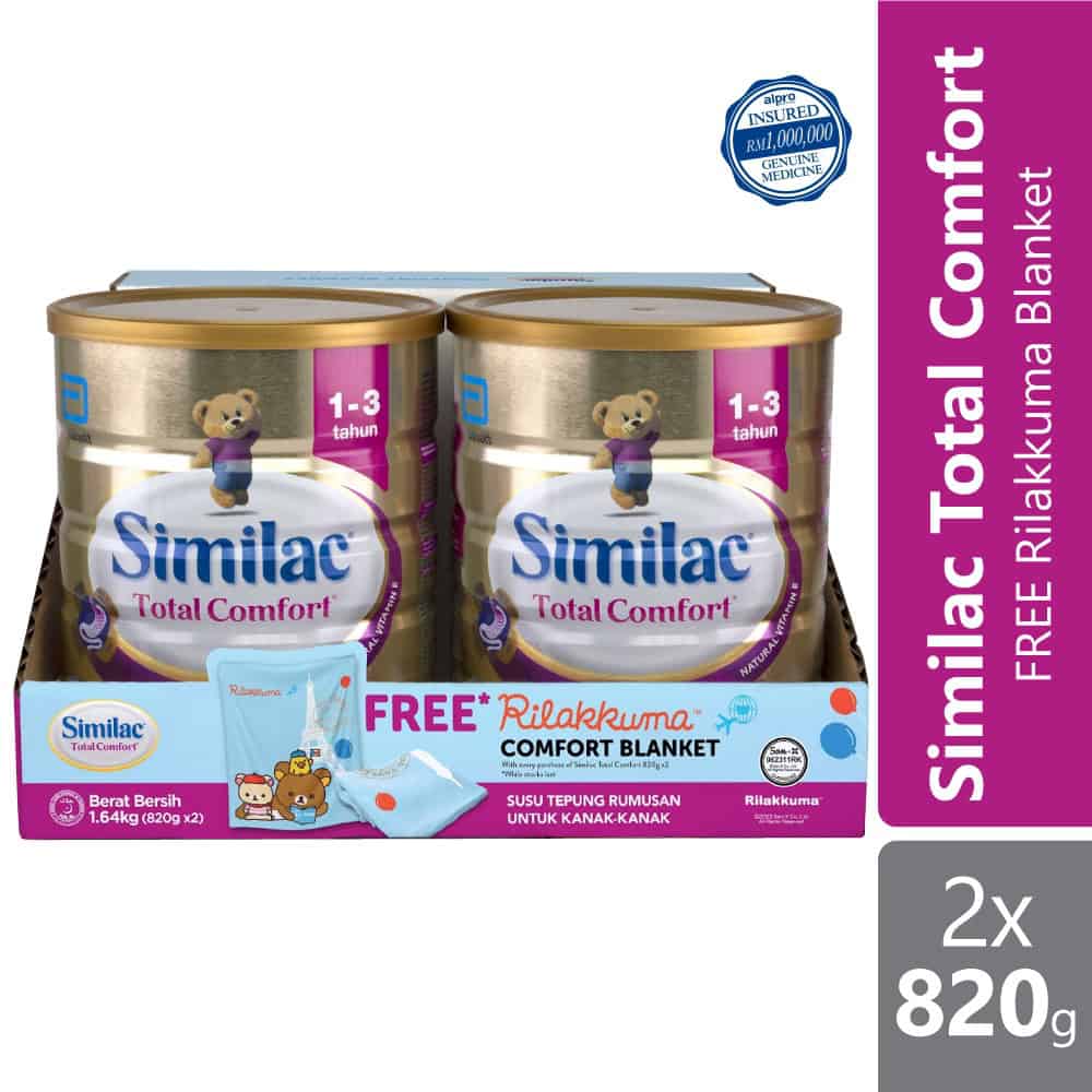 abbott-similac-total-comfort-plus-1-3-tahun-2x820g-free-blanket