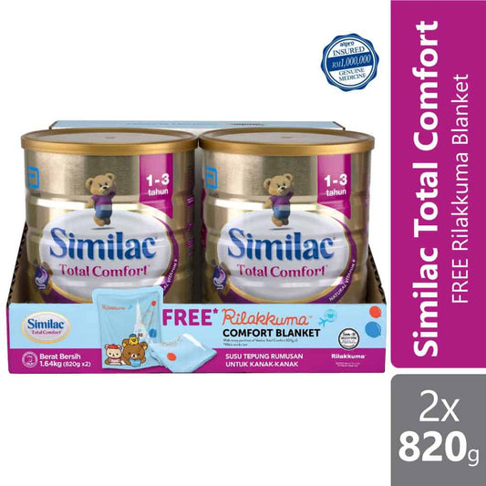 abbott-similac-total-comfort-plus-1-3-tahun-2x820g-free-blanket