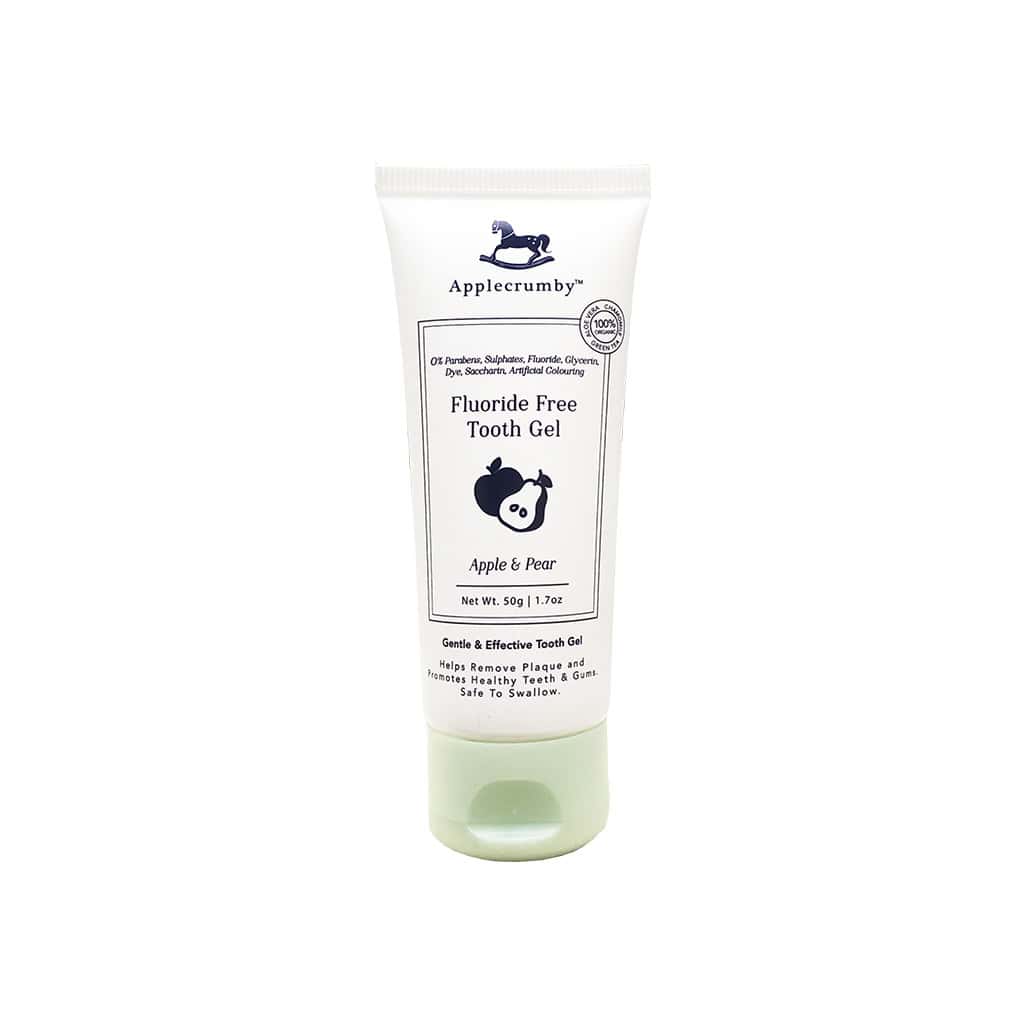 applecrumby-toothpaste-toothgel-natural-mint-apple-pear-banana-strawberry-50g-fluoride-free product image 1
