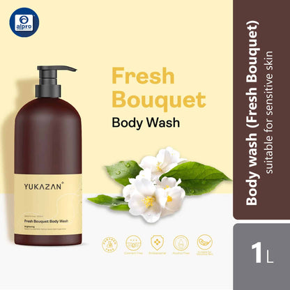 yukazan-body-wash-1000ml-english-pear-fresh-bouquet-antibacterial product image 1