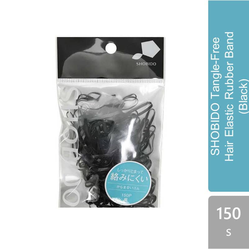 shobido-tangle-free-hair-elastic-rubber-band-black-150s