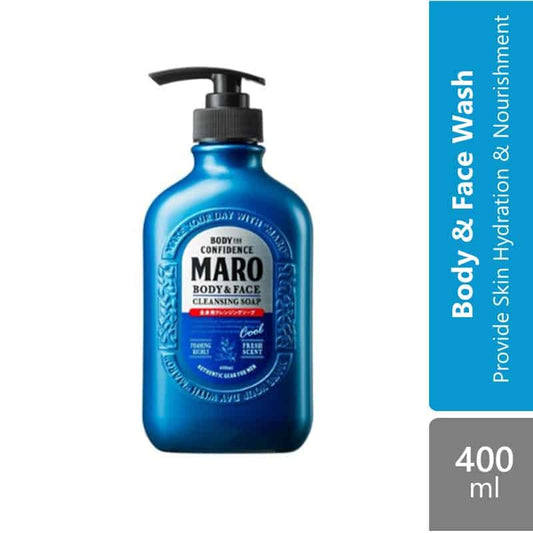 maro-body-face-cleansing-soap-cool-400ml