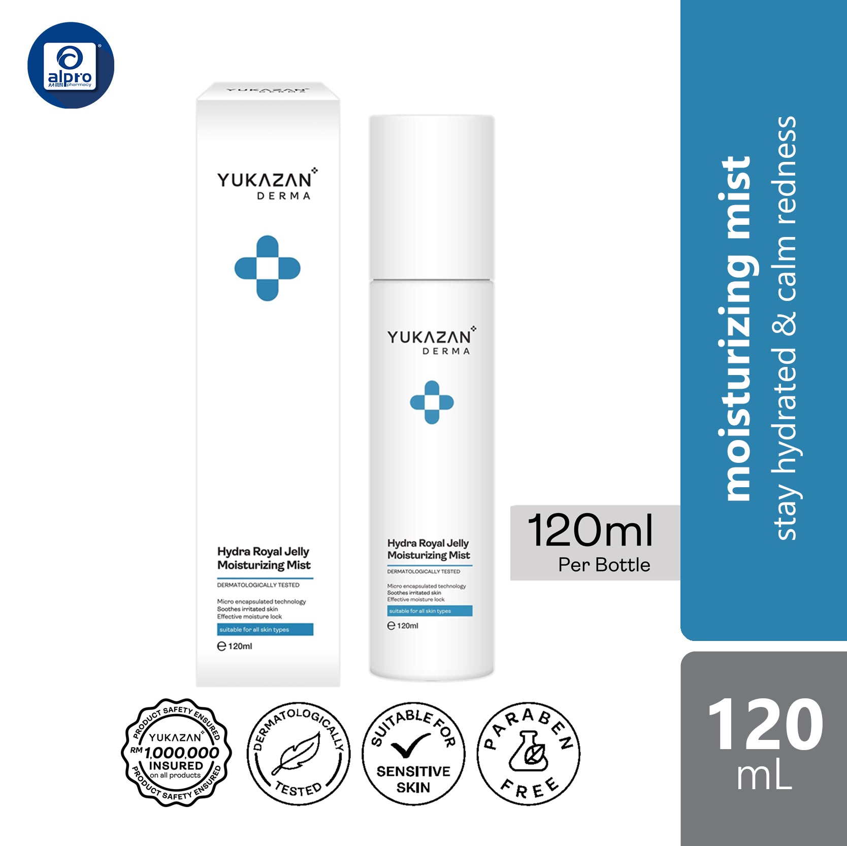 yukazan-dermahydra-royal-jelly-moisturizing-mist-120ml-calm-redness-soothes-irritated-skin-suitable-for-all-skin-type