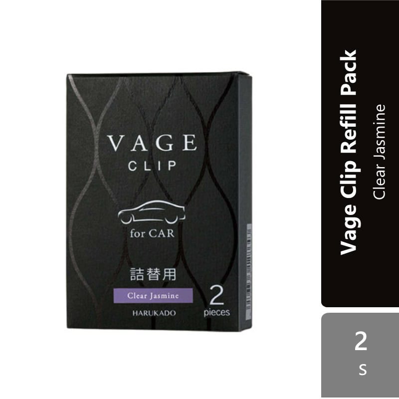 sugi-harukado-vage-clip-for-car-refill-pack-2-4gx2-5-scents-clear-jasmine