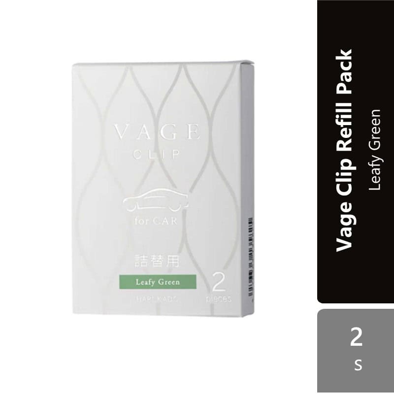 sugi-harukado-vage-clip-for-car-refill-pack-2-4gx2-5-scents-leafy-green