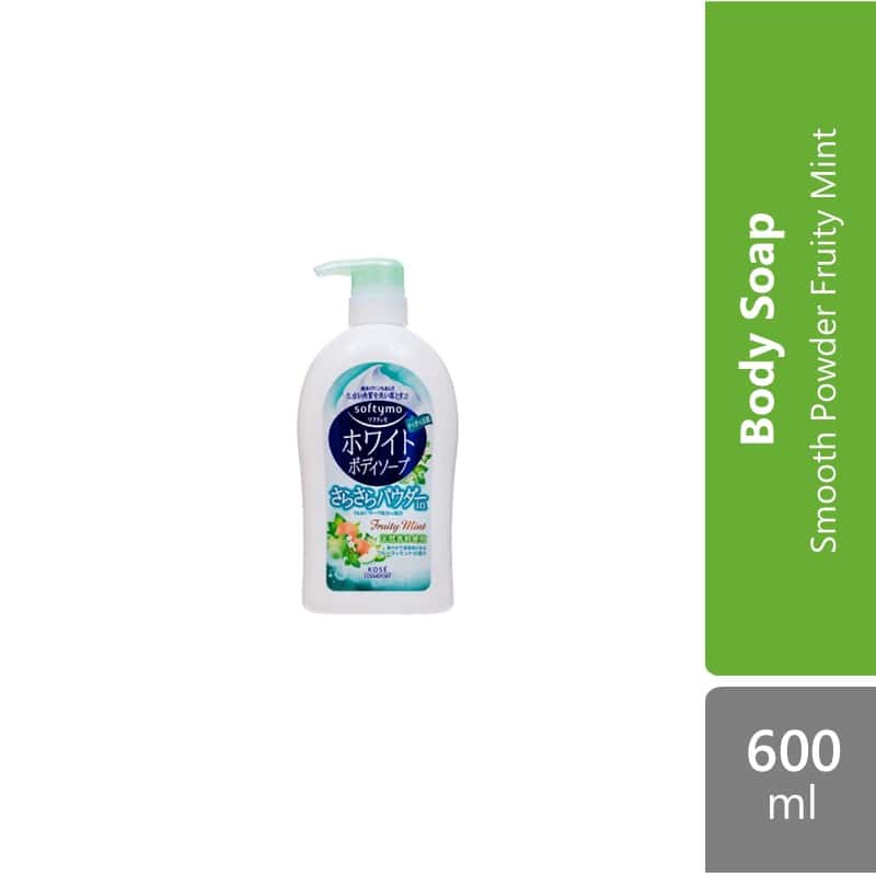 kose-cosmeport-softymo-white-body-soap-hyaluronic-acid-white-floral-600ml product image 1