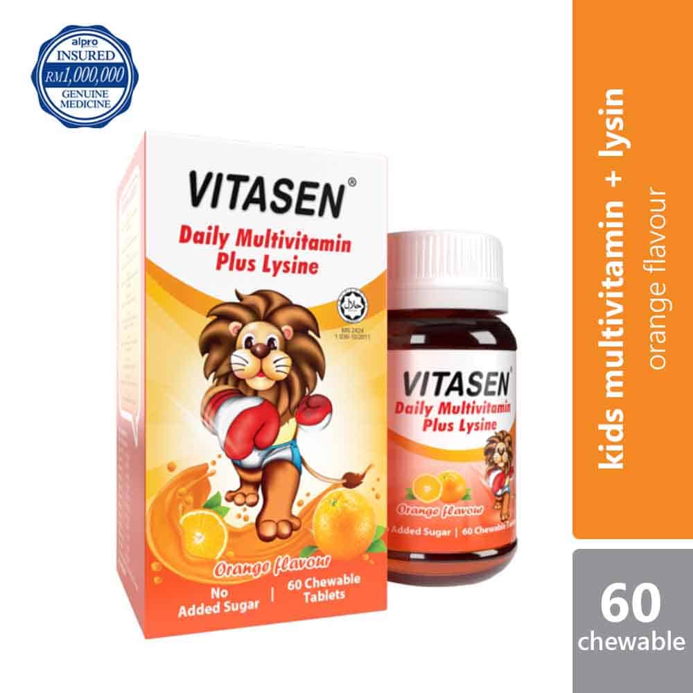 vitasen-daily-multivitamin-plus-lysine-chocolate-orange-60s-improve-appetite-orange