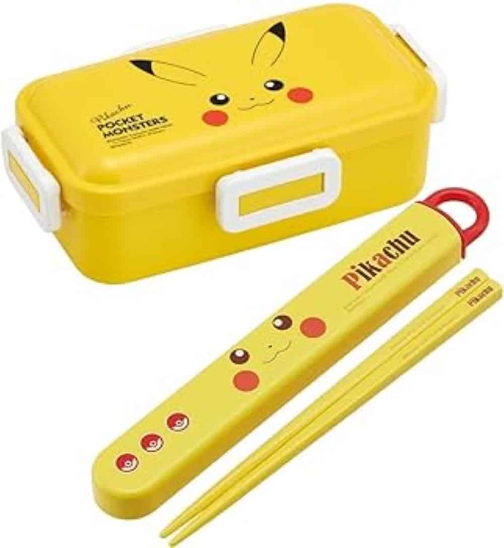 skater-pikachu-antibacterial-lunch-box-360ml-and-chopsticks-bundle-set