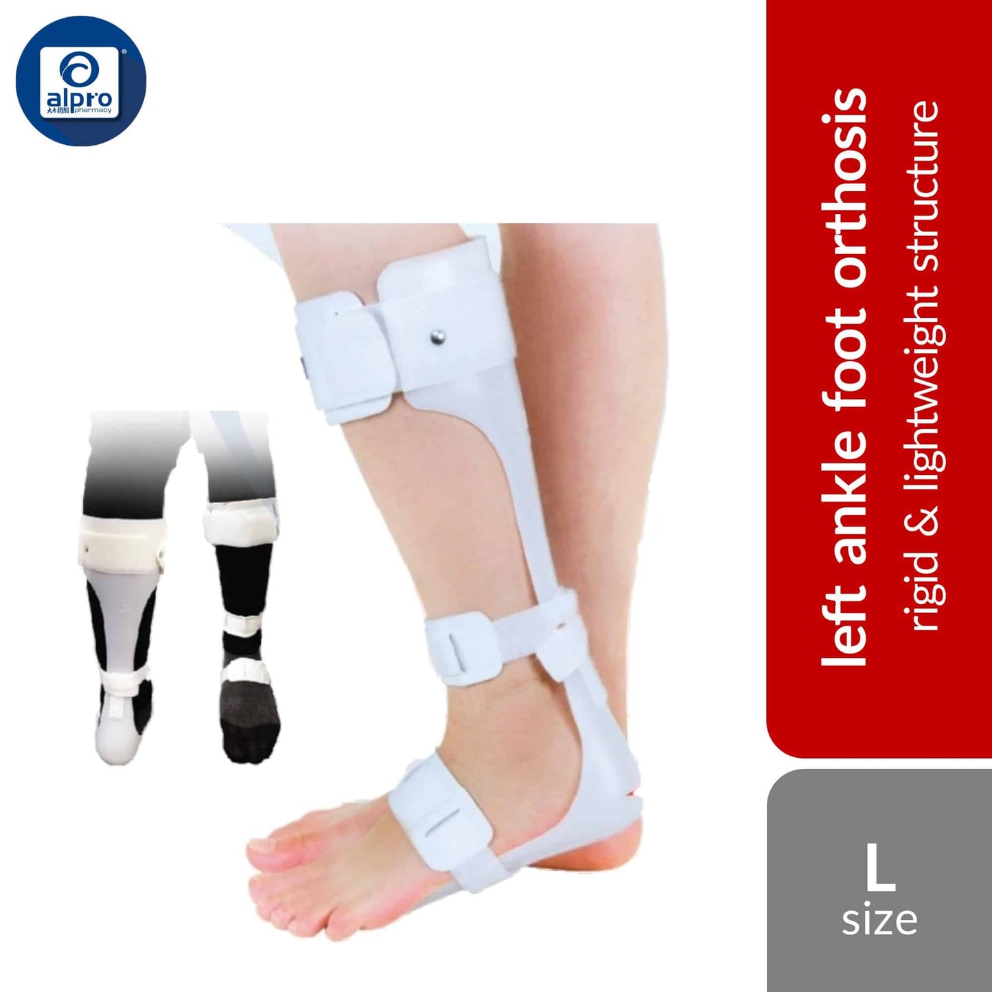 dr-s-ortho-ankle-foot-orthosis-left-foot-afo-018-s-m-l-xl-rigid-lightweight-structure product image 1