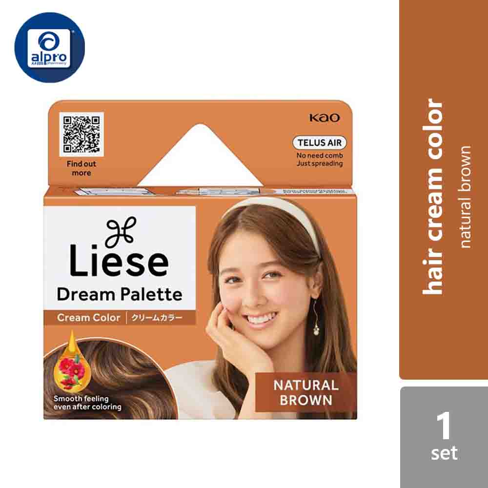 liese-dream-palette-cream-hair-color-1-set-cream1-20g-cream2-20g-pink-brown-clear-brown-matt-ash-natural-brown product image 1