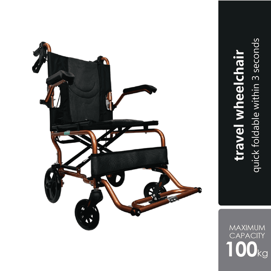 bmate-bm3050la-portable-travelling-wheelchair-8-inch-lightweight-and-compact-design