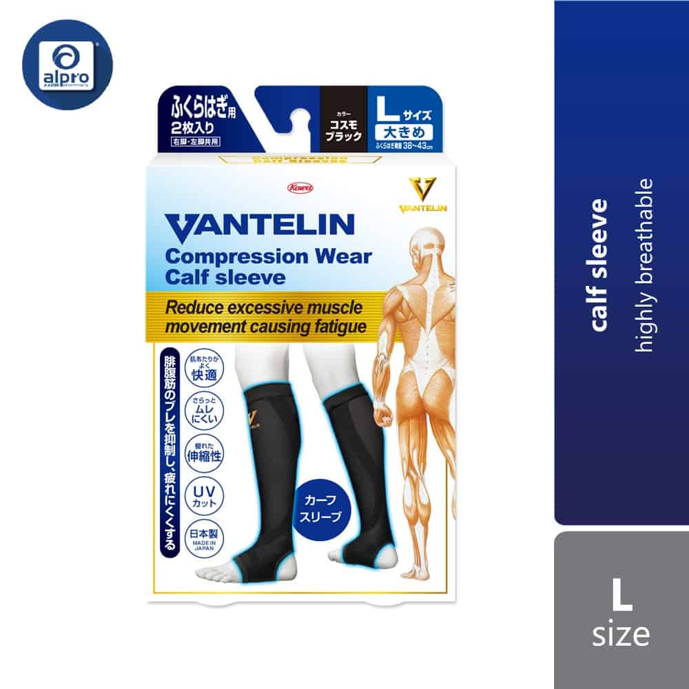 vantelin-support-compression-wear-calf-lycra-fiber-black-l