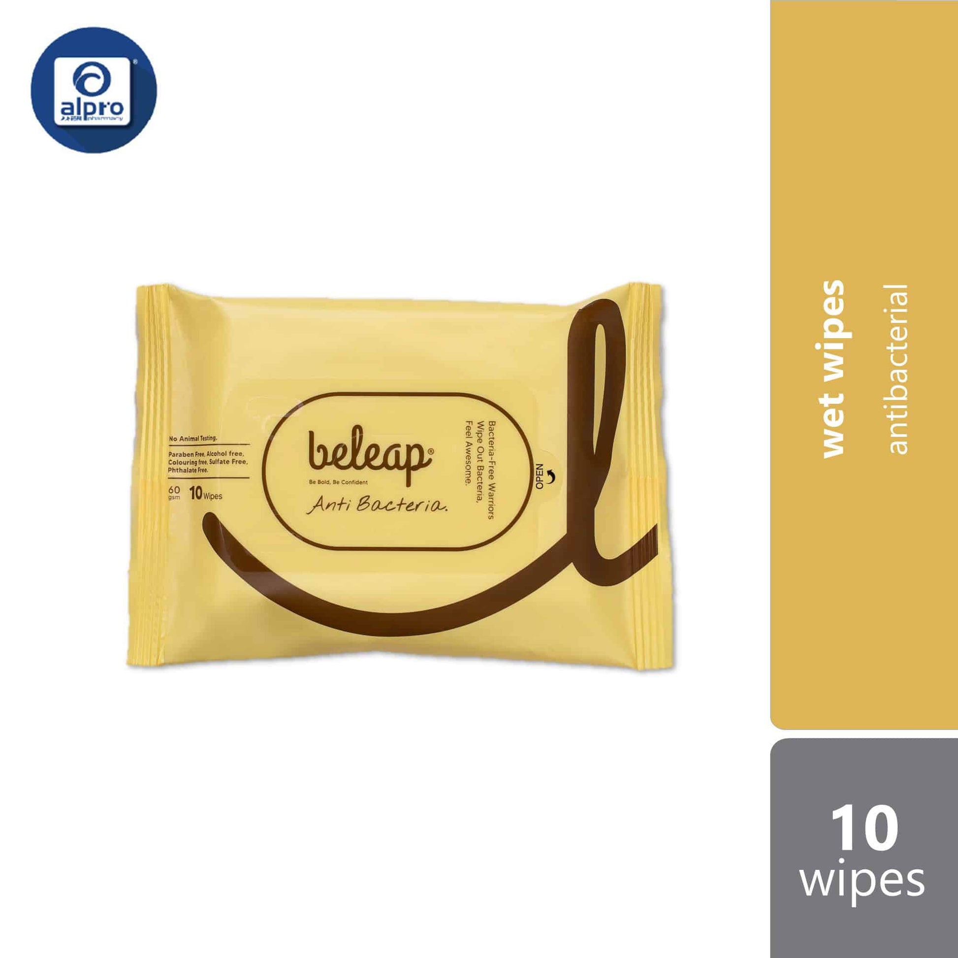 beleap-biodegradable-wet-wipe-tissue-anti-bacteria-10s-40s-10-sheets