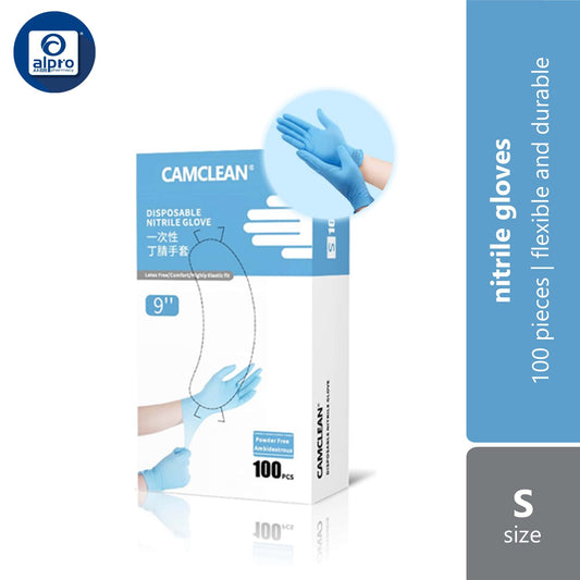 camclean-disposable-nitrile-glove-s-m-l-synthetic-rubber-materials-s-size