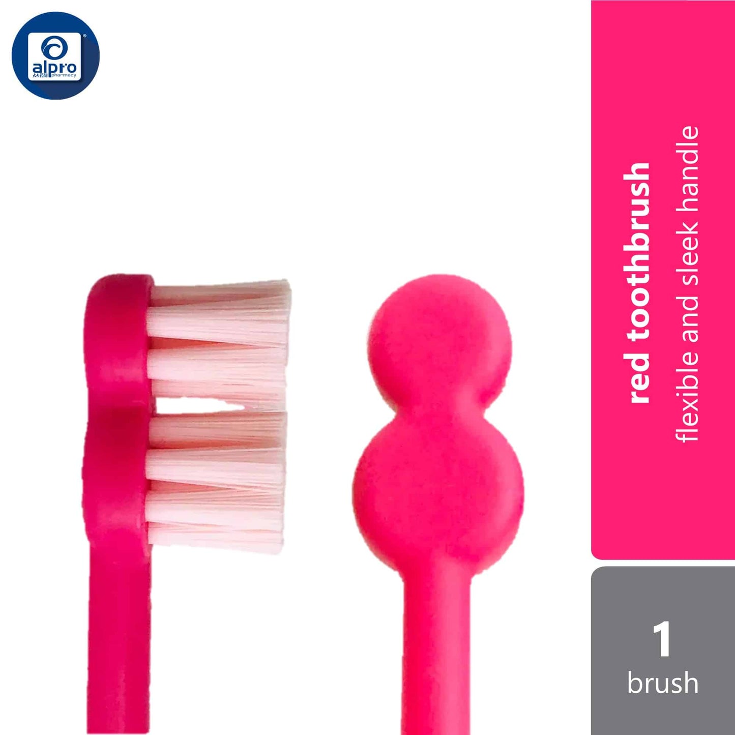 one-morning-toothbrush-green-purple-blue-red-1s-flexible-and-sleek-handle-red