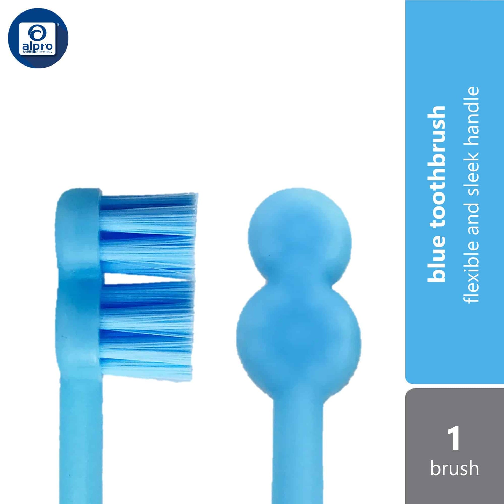 one-morning-toothbrush-green-purple-blue-red-1s-flexible-and-sleek-handle-blue