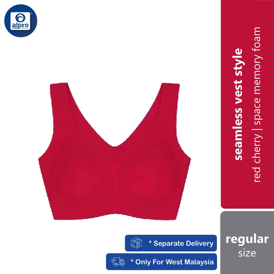 crown-seamless-vest-style-bra-red-cherry-regular-large-size-comfy-space-memory-foam-regular