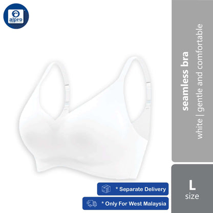 crown-seamless-bra-white-size-s-m-l-xl-xxl-gentle-and-comfortable-to-skin product image 1