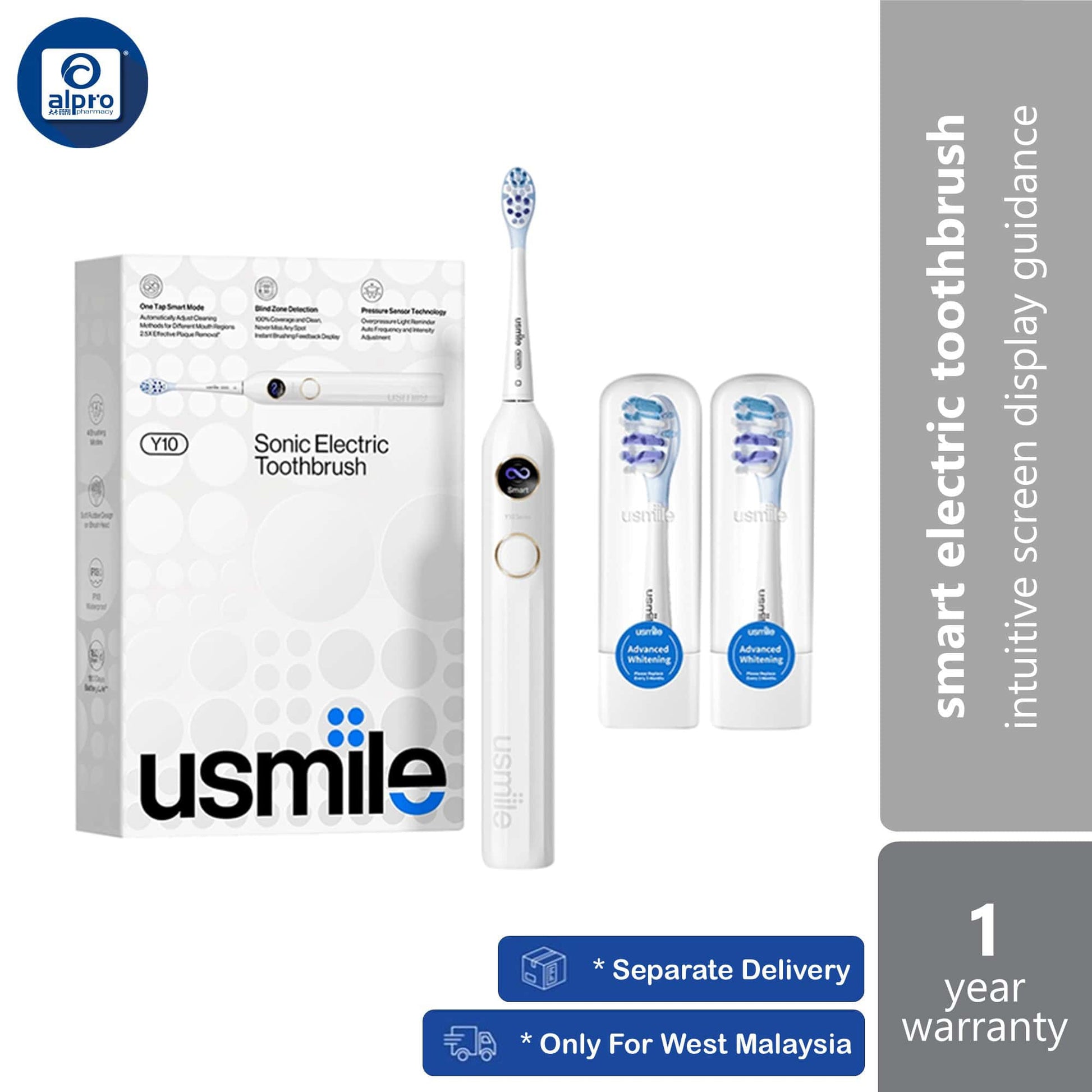 usmile-y10-smart-electric-toothbrush-white-black-intuitive-screen-display-guidance-white