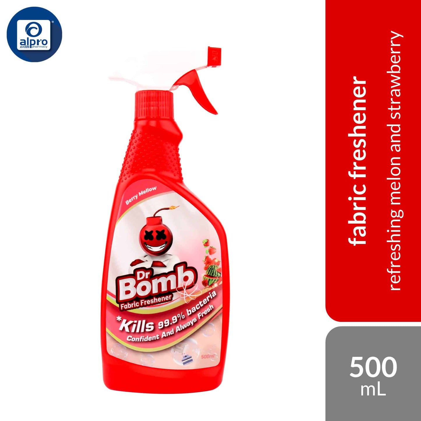 sugarbomb-dr-bomb-fabric-freshener-fresh-laundry-sakura-berry-mellow-500ml-eliminates-bad-odor-and-bacteria product image 1