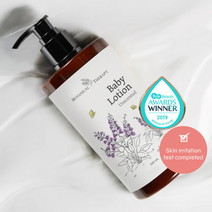 Botanical Therapy Baby Lotion Unscented 500mL | Gentle to Baby Skin