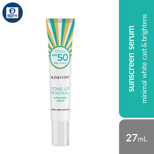 azarine-tone-up-mineral-sunscreen-serum-spf50-pa-27ml-minimal-white-cast-brightens