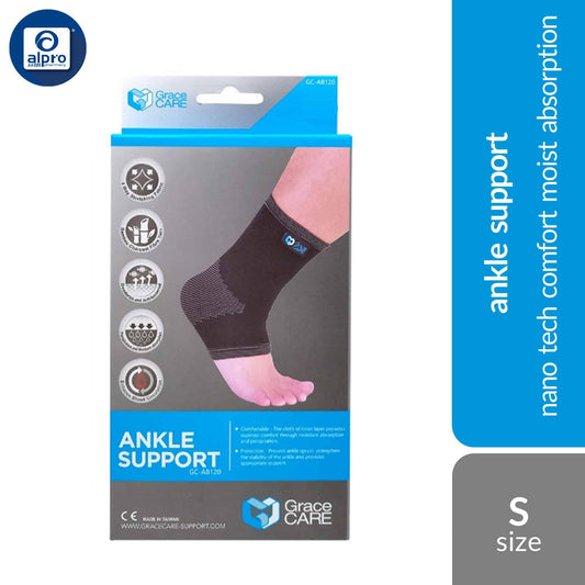grace-care-4-way-elastic-ankle-support-ab120-black-size-s-m-l-xl-nano-tech-comfort-moisture-absorption-s
