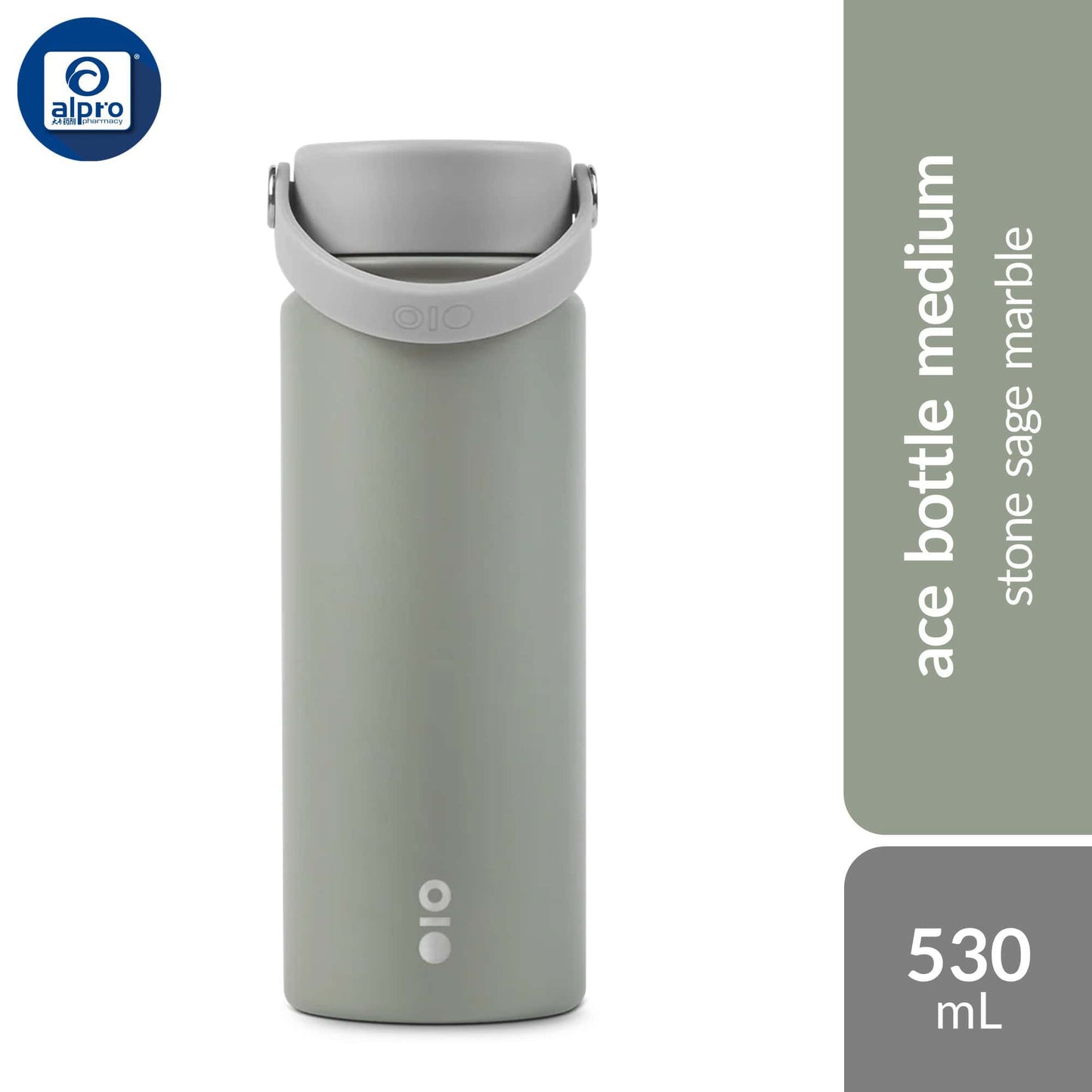 montigo-ace-bottle-meduim-stone-collection-sage-marble-clay-sandstone-530ml-double-wall-vacuum-insulation product image 1