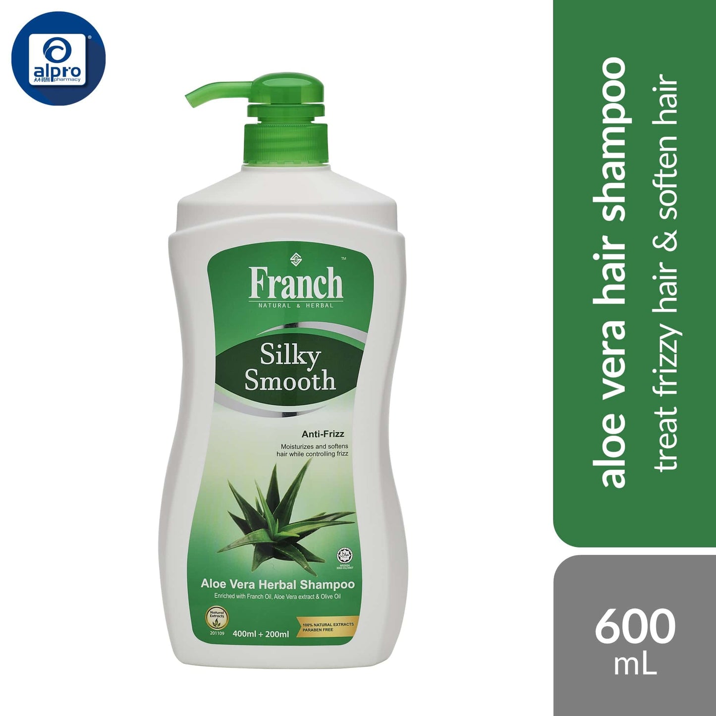 franch-hair-shampoo-assorted-600ml-moisturizing-softening-the-hair product image 1
