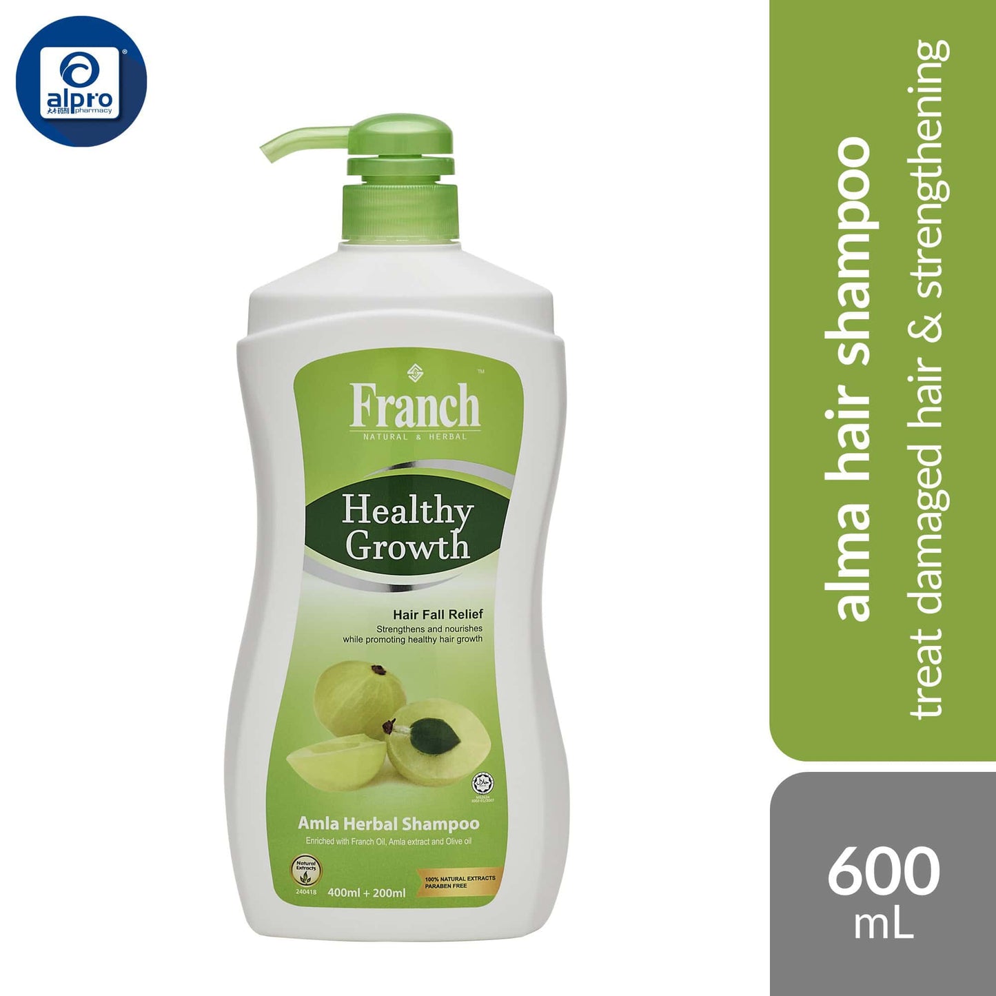 franch-hair-shampoo-assorted-600ml-moisturizing-softening-the-hair product image 1
