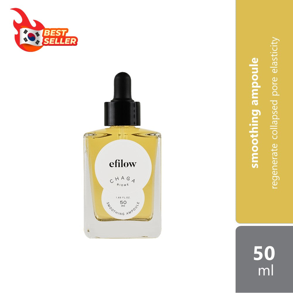 efilow Chaga Mushroom Biome Smoothing Ampoule 50mL | Regenerate Collapsed Pore Elasticity