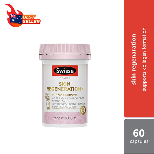 Swisse Beauty Skin Regeneration+ 60 Capsules | Supports Collagen Formation & Maintain Healthy Skin