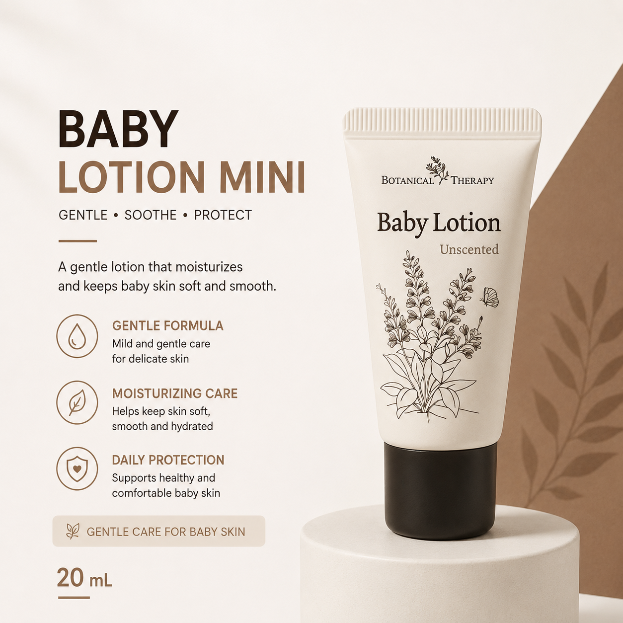 Botanical Therapy Baby Lotion 20mL | Gentle to Baby Skin